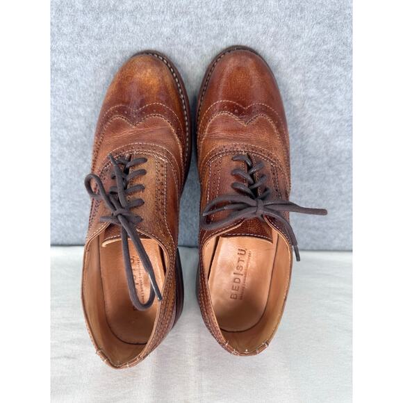 BedStu Women's sz 9.5 Lita Wingtip Oxford Workwear Classic Smart Casual Handmade - Picture 5 of 13